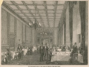 La sala rinfreschi alla Camera dei Comuni