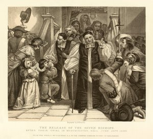 Il rilascio dei sette vescovi, dopo il loro processo nella Westminster Hall