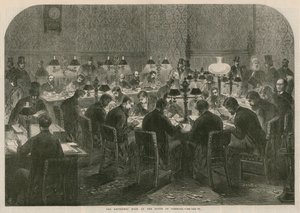 La sala dei reporter alla Camera dei Comuni da English School
