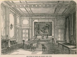 La stanza in cui morì Sir Robert Peel da English School