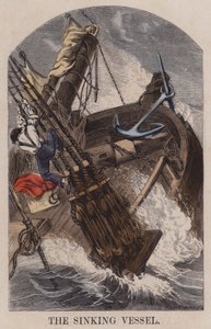 La nave che affonda (incisione colorata)