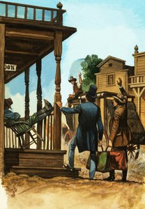Il viaggio in diligenza verso est termina per alcuni viaggiatori a Carson City