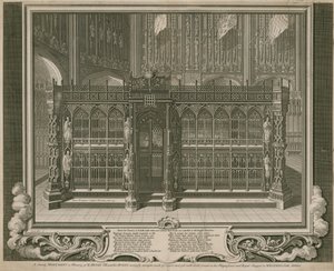 Il maestoso monumento in memoria di Re Enrico VII e della sua Regina da English School