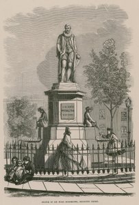 La statua di Sir Hugh Myddleton a Islington Green da English School