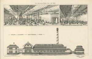 La lavanderia a vapore nel Battersea Park da English School