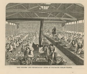 Sala dei sarti e calzolai alla prigione di Coldbath Fields