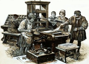 La terza stampa in Inghilterra fu istituita a St. Albans nel 1480