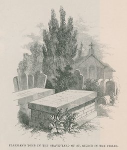 La tomba di John Flaxman nel cimitero di St Giless in the Fields da English School