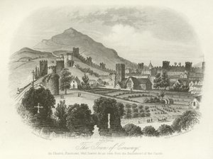 La città di Conwy, Galles del Nord