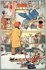 Il negozio di giocattoli, c.1910 da English School