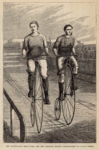 La gara di venticinque miglia per il Campionato Amatoriale di Bicicletta a Lillie Bridge da English School