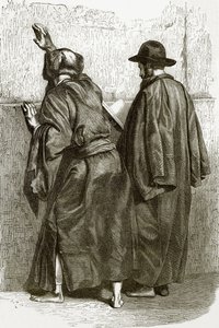 Il luogo del muro - Ebrei che pregano al muro del tempio di Salomone da English School