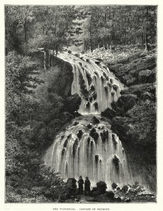 La cascata, Cascata di Faymont (incisione) da English School