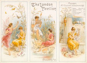 Programma teatrale, The London Pavilion, Piccadilly