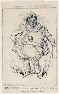 Personaggi teatrali 1: Falstaff, c.1825 da English School