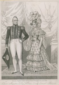 Le loro Maestà Re Guglielmo IV e Regina Adelaide