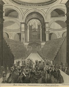 Il corteo delle loro maestà nella Cattedrale di San Paolo da English School