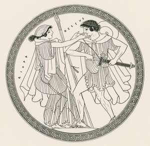 Teseo e Aithra di Hibron (incisione)