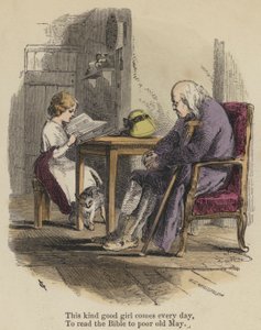 Questa brava ragazza viene ogni giorno a leggere la Bibbia alla povera vecchia May da English School