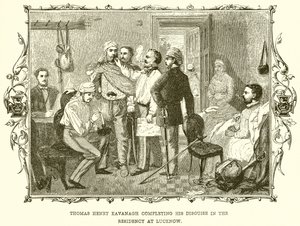 Thomas Henry Kavanagh completa il suo travestimento nella Residenza a Lucknow da English School