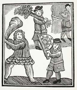 Thomas Hickathrift, illustrazione da Chap-books del XVIII secolo di John Ashton, pub. 1882