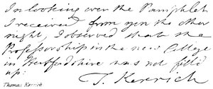 Thomas Kerrich da English School