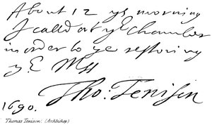 Thomas Tenison da English School