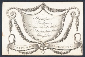 Thompson, sarto e creatore di abiti per signore da English School