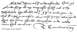 Thos Cranmer, (Arcivescovo di Canterbury) da English School
