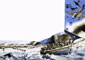 Di volta in volta, le piccole navi attraversavano il Canale della Manica da English School