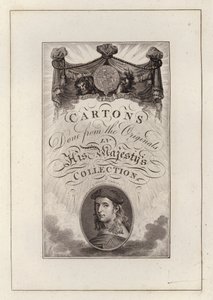 Pagina del titolo per Cartoni fatti dagli originali nella collezione di Sua Maestà da English School