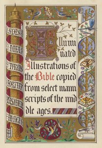 Illustrazione della pagina del titolo per Illustrazioni illuminate della Bibbia