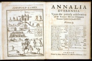Pagina del titolo per Annalia Dubrensia: Upon the Yeerely celebration of Mr. Robert Dovers Olimpick Games upon Cotswold Hills, 1636