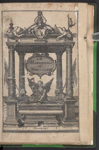 Pagina del titolo di Un Monumento di Mortalità