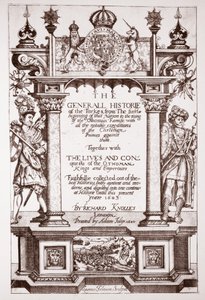 Frontespizio, Knolles Generall Historie of the Turks, pub. da Adam Islip, 1603 da English School