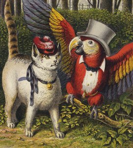 Tittums e Fido (litografia a colori)