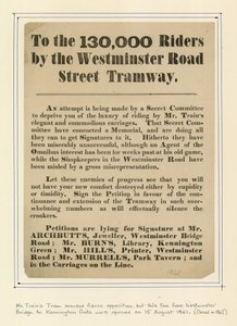 Ai 130.000 passeggeri della tramvia di Westminster Road