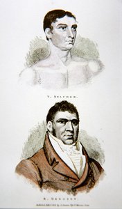 Tom Belcher e Gregson, da una stampa pubblicata nel 1813 da English School
