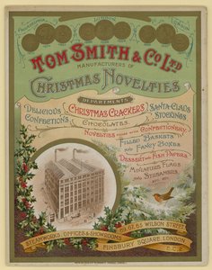 Tom Smith & Co Ltd, Novità di Natale, Crackers di Natale, Copertina del dépliant da English School