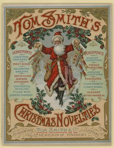 Tom Smith & Co Ltd, Novità di Natale, Crackers di Natale, Copertina del dépliant da English School