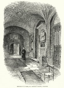 Tomba di re Edoardo IV, Cappella di San Giorgio, Windsor (incisione)