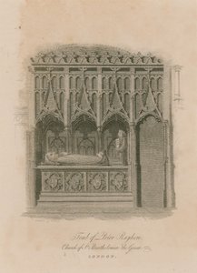 Tomba del Priore Rayhere, Chiesa di San Bartolomeo il Grande, Smithfield da English School