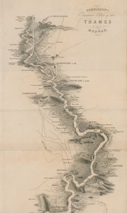 Mappa panoramica del Tamigi e Medway di Tombleson