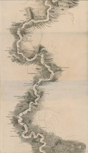 Mappa panoramica del Tamigi e Medway di Tombleson