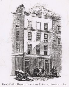 Toms Coffee House, Great Russell Street, Covent Garden da English School