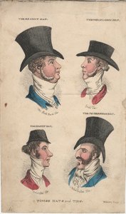Cappelli e cravatte alla moda, c.1815-20