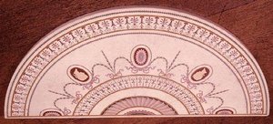 Parte superiore del tavolino di Robert Adam e Thomas Chippendale, design intarsiato in scagliola da English School