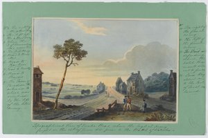 Veduta topografica di Quatre Bras, dove l