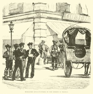 Toreador (toreri) nelle strade di Madrid