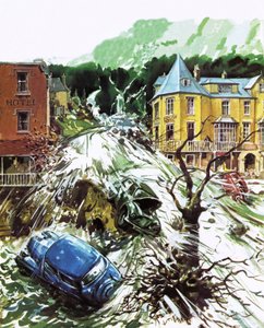 Torrente di terrore a Lynmouth, Devon, agosto 1952